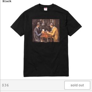 Supreme cards tee Black large